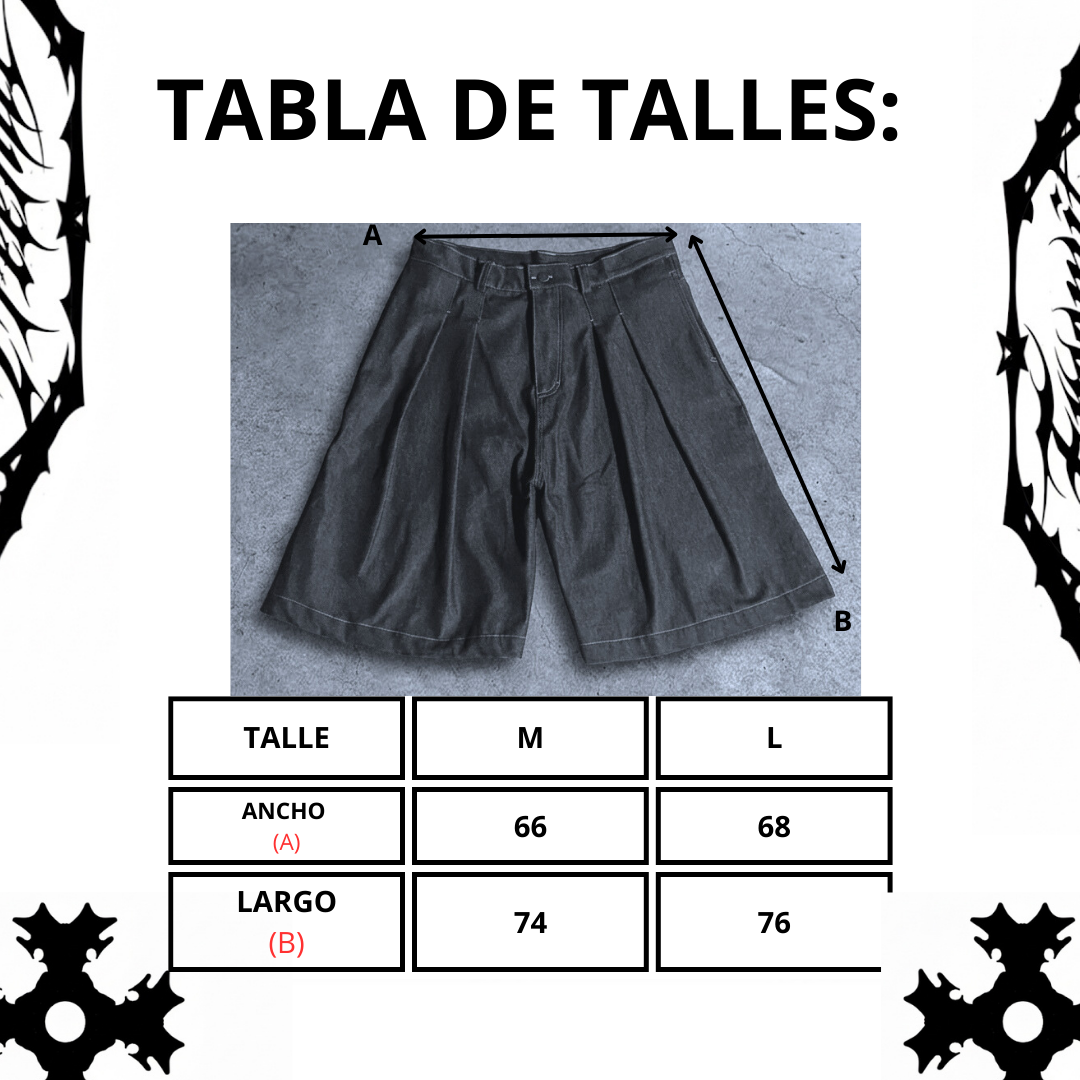 New Drop " Barroco " ! Bermuda Raw Denim con pinsas Japonesas