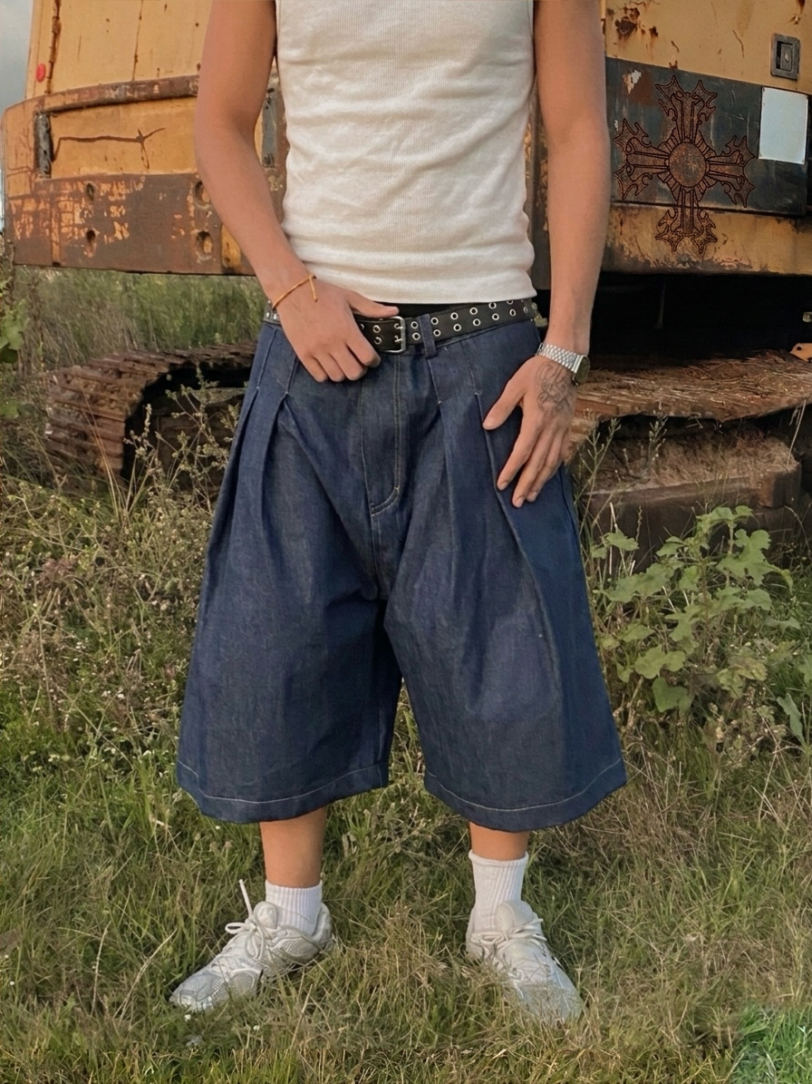 New Drop " Barroco " ! Bermuda Raw Denim con pinsas Japonesas